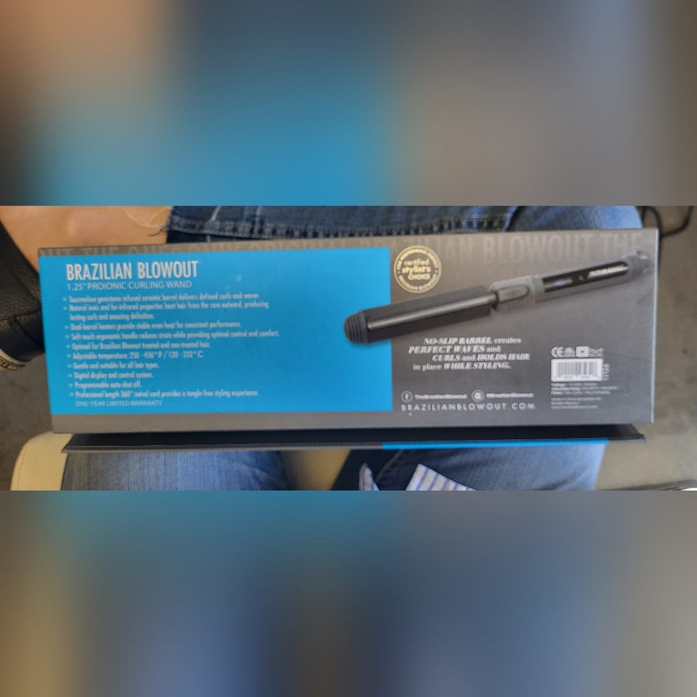 BRAZILLIAN blowout 1.25’ proionic curling wand